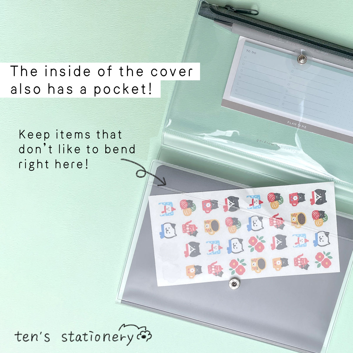 isshoni. Notebook cover with pencase (A5/B6) / Daigo