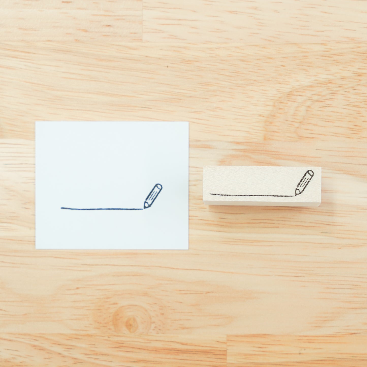 Line Pencil Stamp