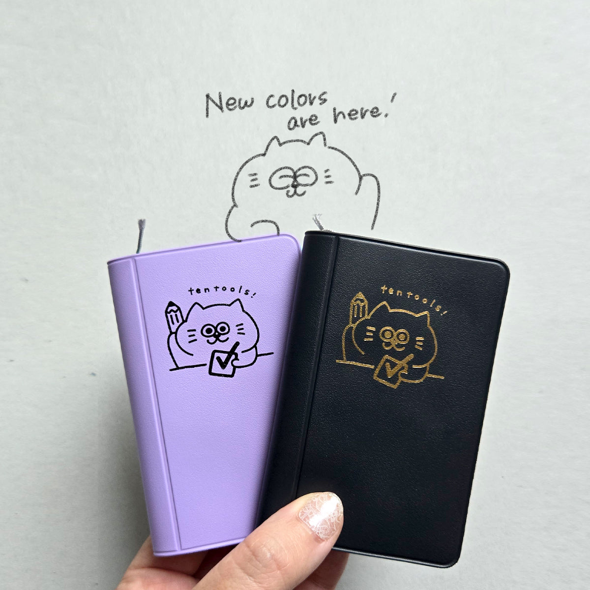 Mini memopad grid with pencil / ten's stationery original