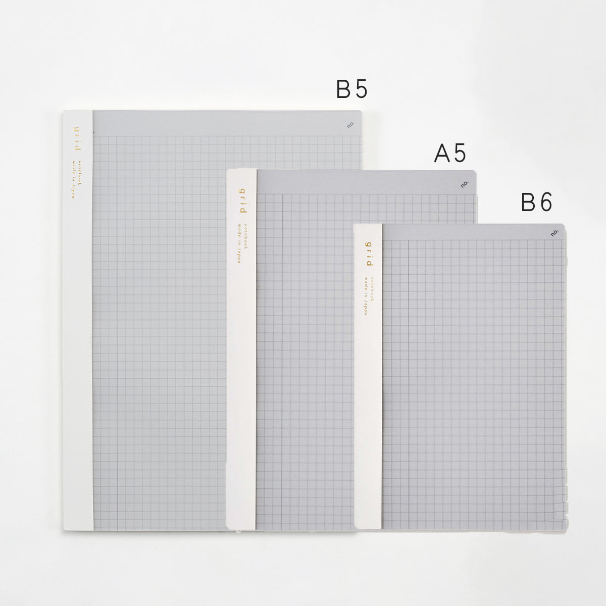 isshoni. numbered notebook grid Clear (B5/A5/B6) / Daigo