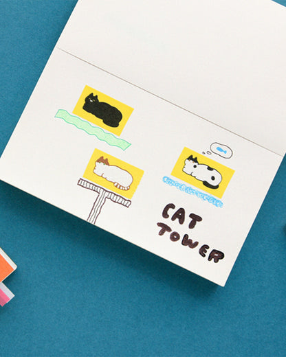 One-third cat masking tape