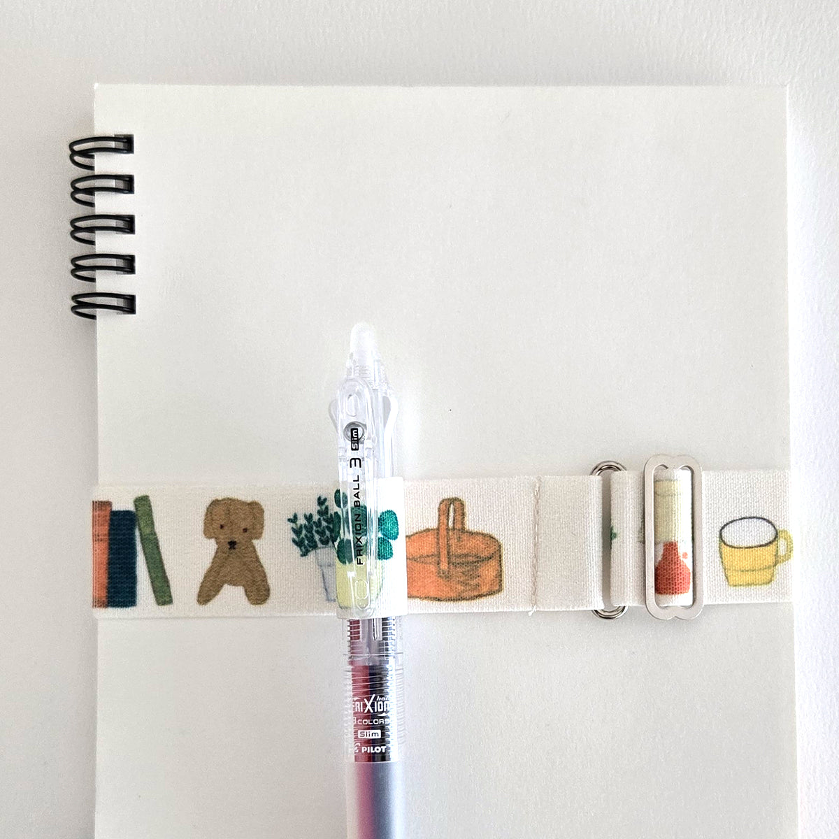 Adjustable Pen Band for A6–A5 Notebooks