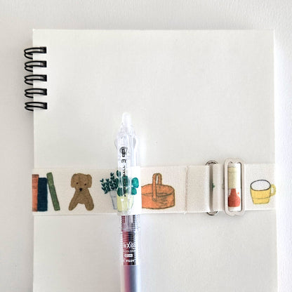 Adjustable Pen Band for A6–A5 Notebooks