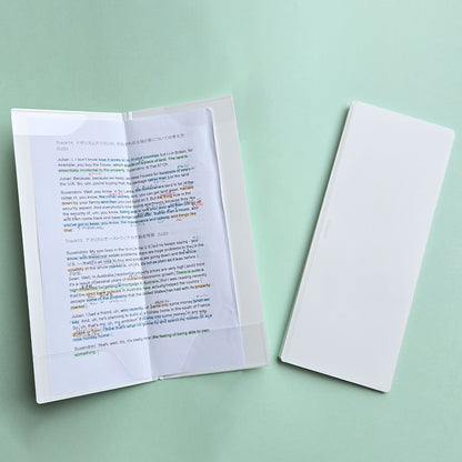 HOSSO Slim Hard Folder A4 Half-Size (KINGJIM)