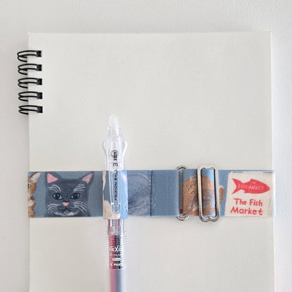 Adjustable Pen Band for A6–A5 Notebooks