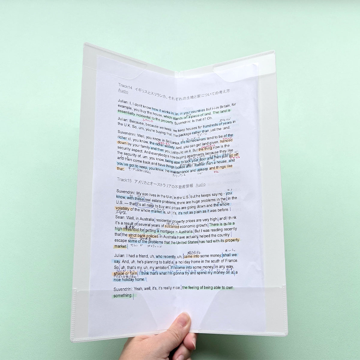 HOSSO Slim Hard Folder A4 Half-Size (KINGJIM)