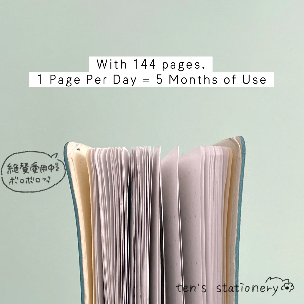 Mini memopad grid with pencil / ten's stationery original