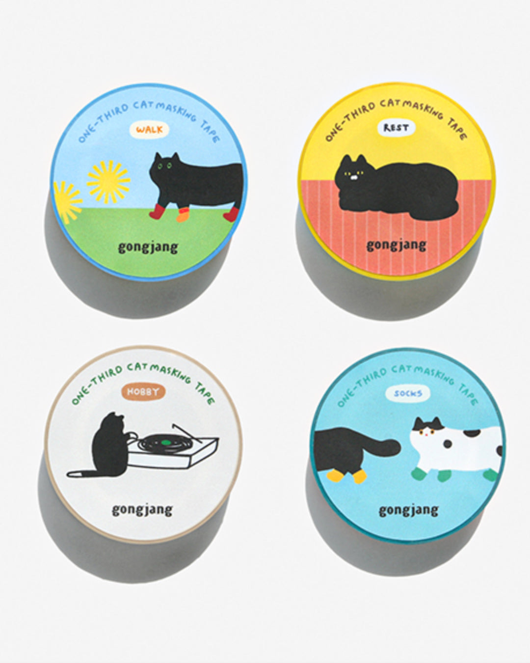 One-third cat masking tape