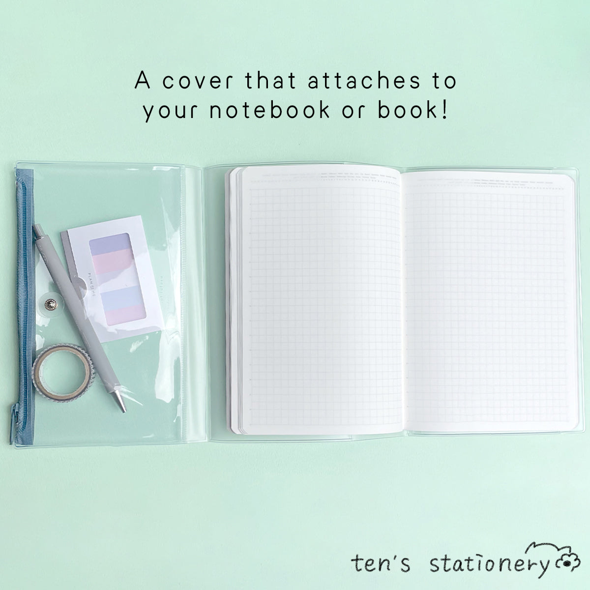isshoni. Notebook cover with pencase (A5/B6) / Daigo