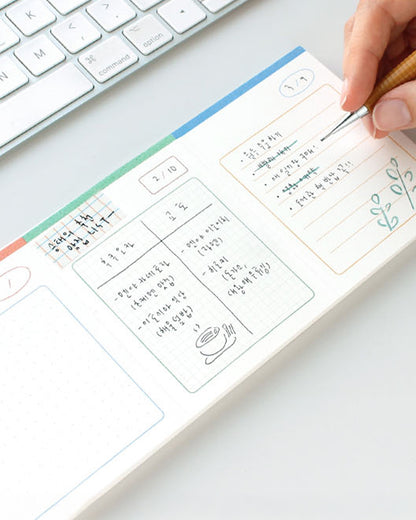 Color Mix Memo Pad (Tear-Off Perforated Memo Pad) / gongjang