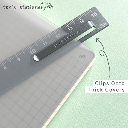 HASARULA Clip-On Aluminum Ruler / KUTSUWA