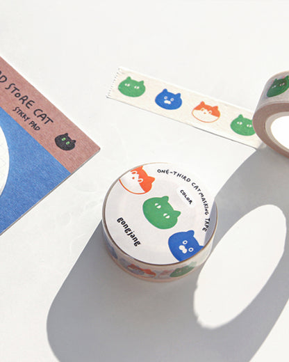 One-third cat masking tape