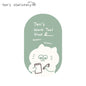 Oval sticker / ten's stationery original