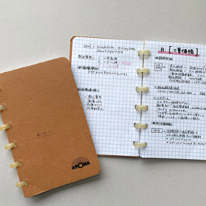 ATOMA A6 terra Refillable Notebook (made in 🇧🇪)