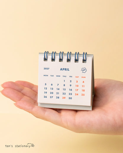 2027 Mini Letterpress Desk Calendar / Potential