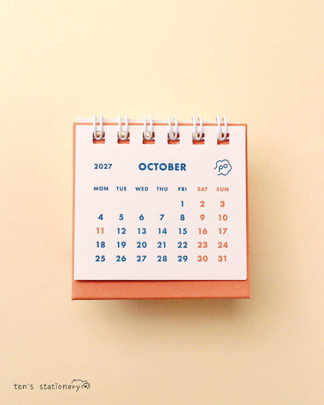 2027 Mini Letterpress Desk Calendar / Potential