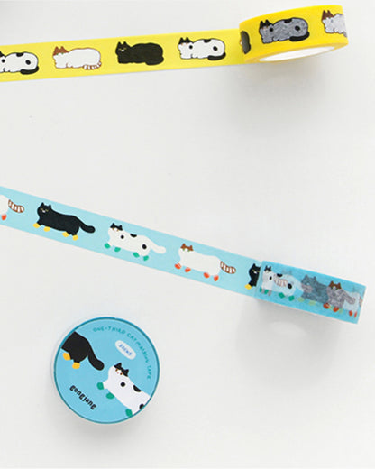 One-third cat masking tape
