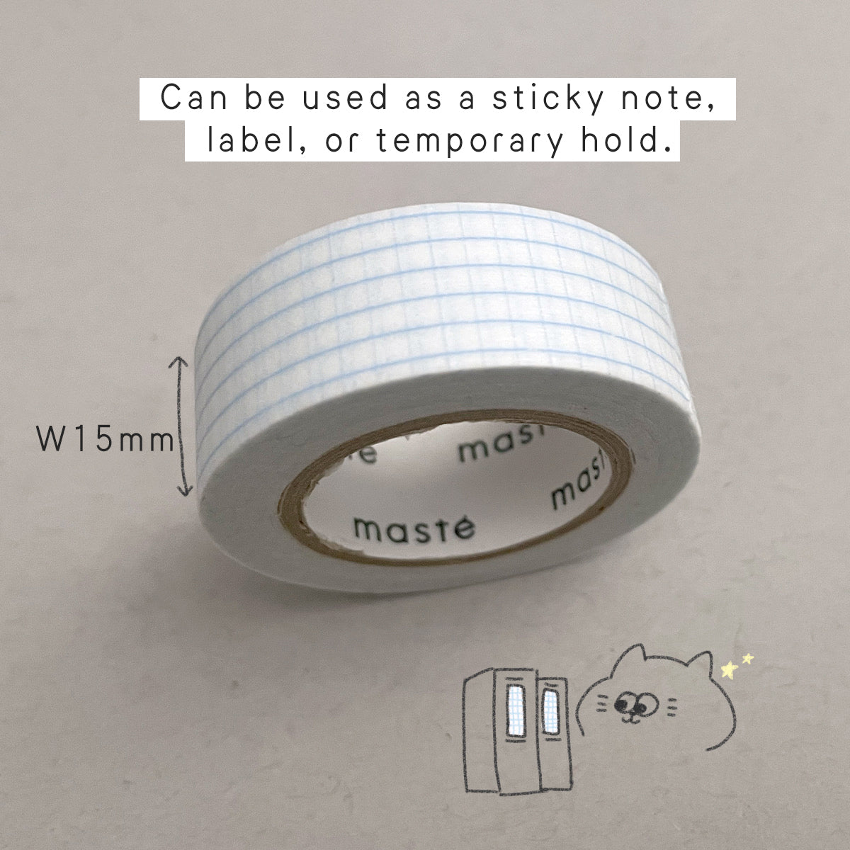 15mm Width Water-Based Ink Writable Masking Tape