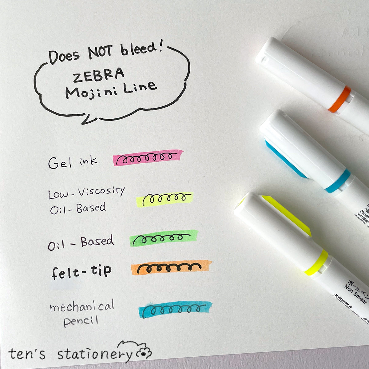 just-fit highlighter Mojini Line 5-colors / ZEBRA