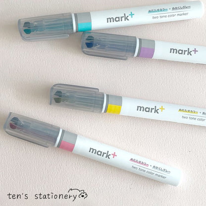 2-tone Mark+ highlighter / KOKUYO