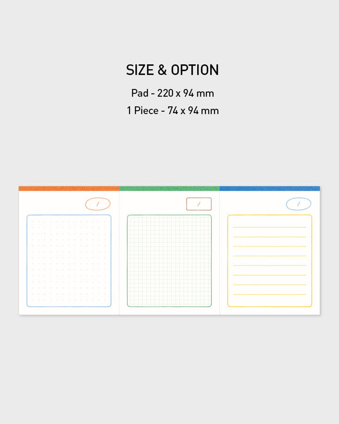 Color Mix Memo Pad (Tear-Off Perforated Memo Pad) / gongjang