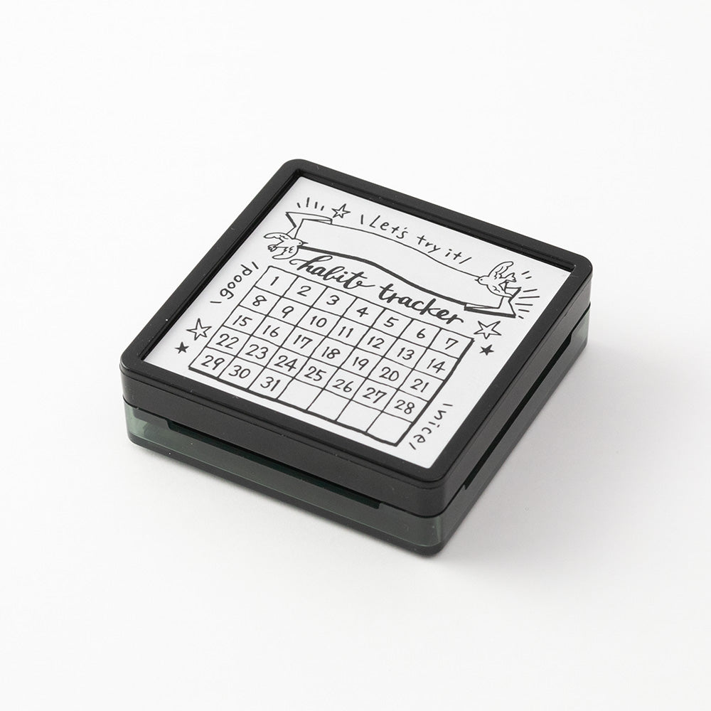 Habit tracker stamp (pre-inked) / Midori