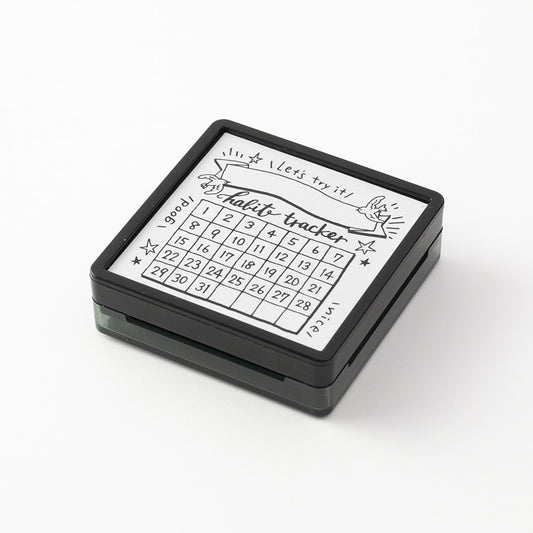 Habit tracker stamp (pre-inked) / Midori
