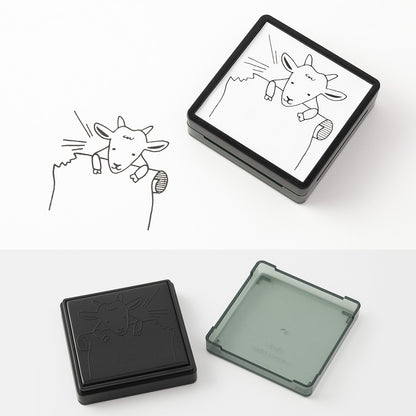 Goat stamp (pre-inked) / Midori