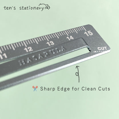 HASARULA Clip-On Aluminum Ruler / KUTSUWA