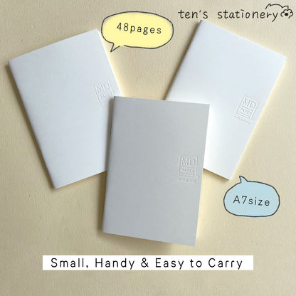3-Pack MD Paper Notebook Light (A7 size) / Midori