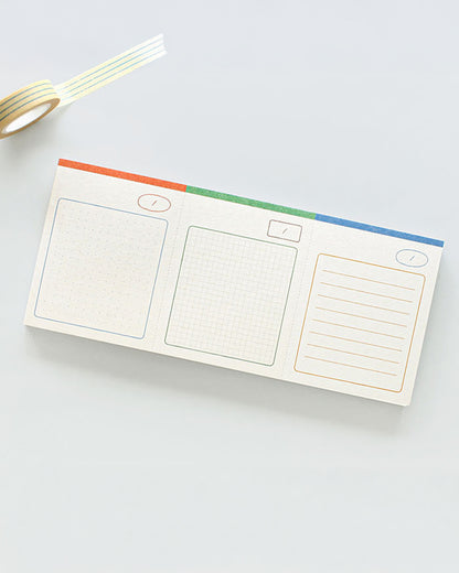 Color Mix Memo Pad (Tear-Off Perforated Memo Pad) / gongjang