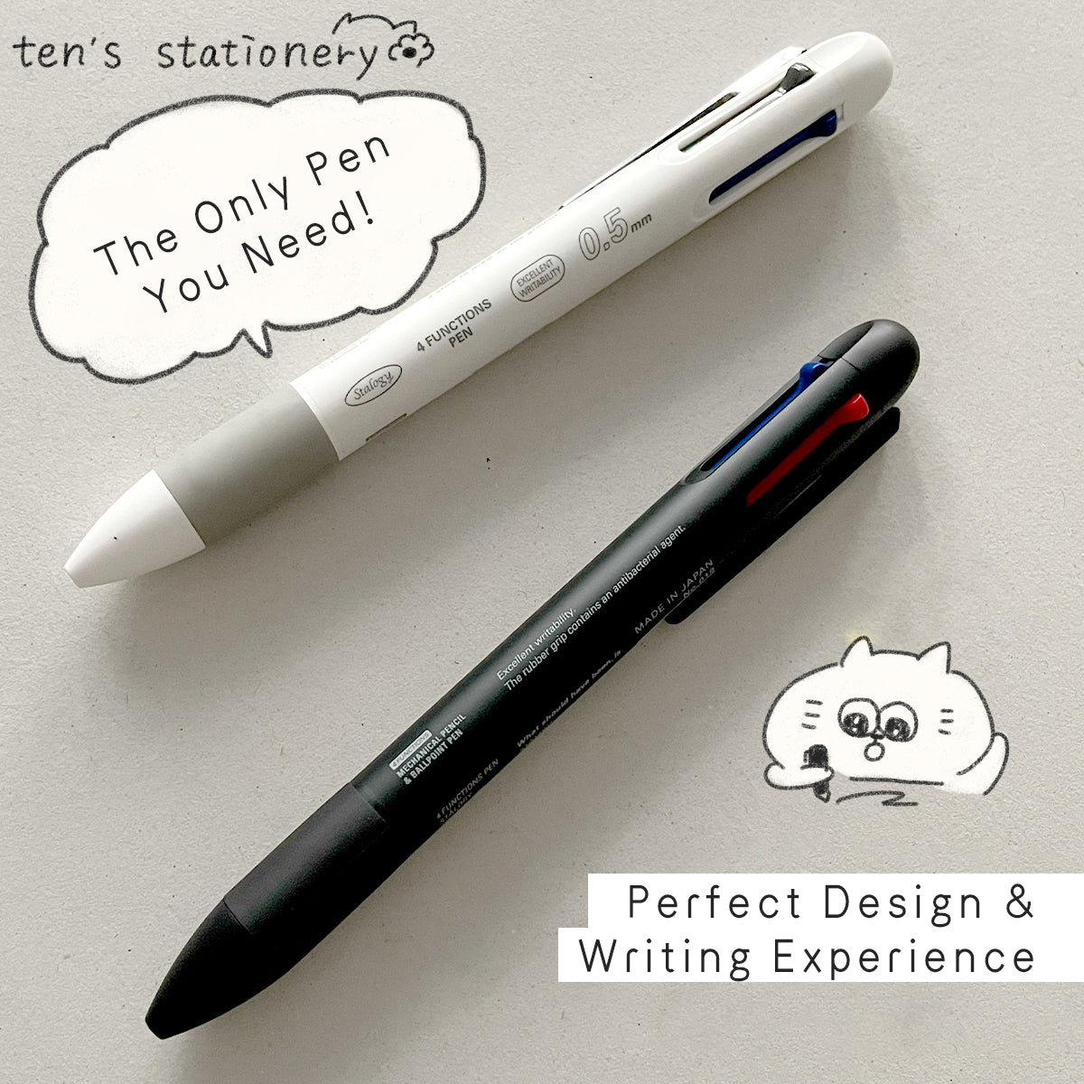 STALOGY 019 Editor’s Series 4 Functions Pen (0.5mm) / Nitto