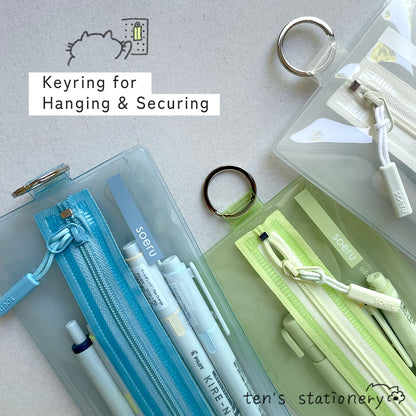 soeru center zip pencase / LIHIT LAB