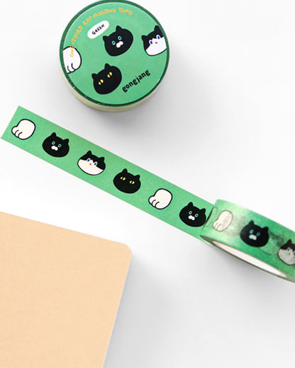 One-third cat masking tape