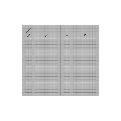 isshoni. numbered MINI notebook grid / Daigo
