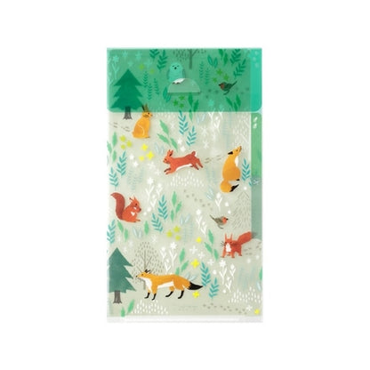 3-pockets document folder with flap (A5slim) / Midori
