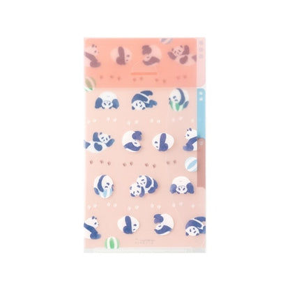3-pockets document folder with flap (A5slim) / Midori