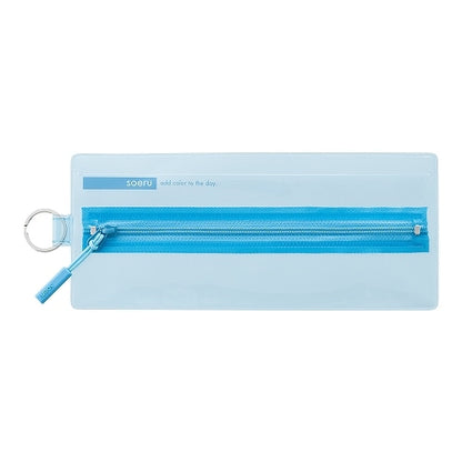 soeru center zip pencase / LIHIT LAB