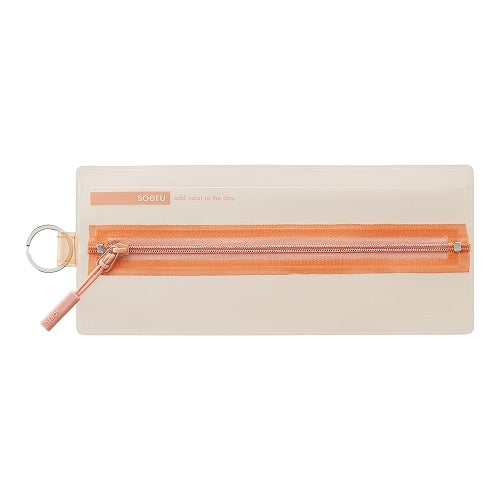 soeru center zip pencase / LIHIT LAB