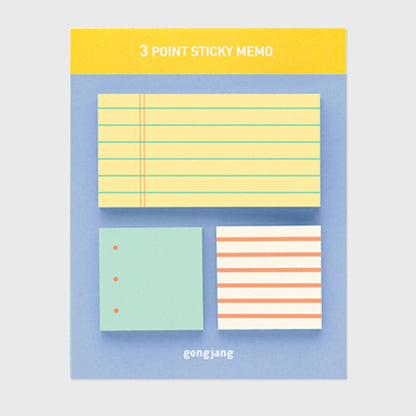 3 Point Sticky Memo (ver.2) / gongjang
