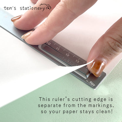 HASARULA Clip-On Aluminum Ruler / KUTSUWA