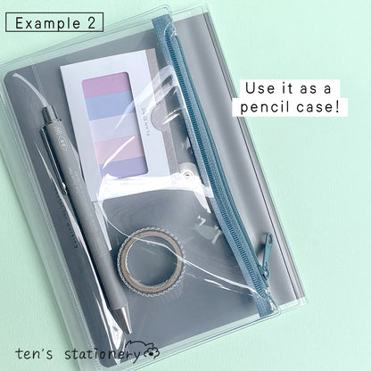 isshoni. Notebook cover with pencase (A5/B6) / Daigo