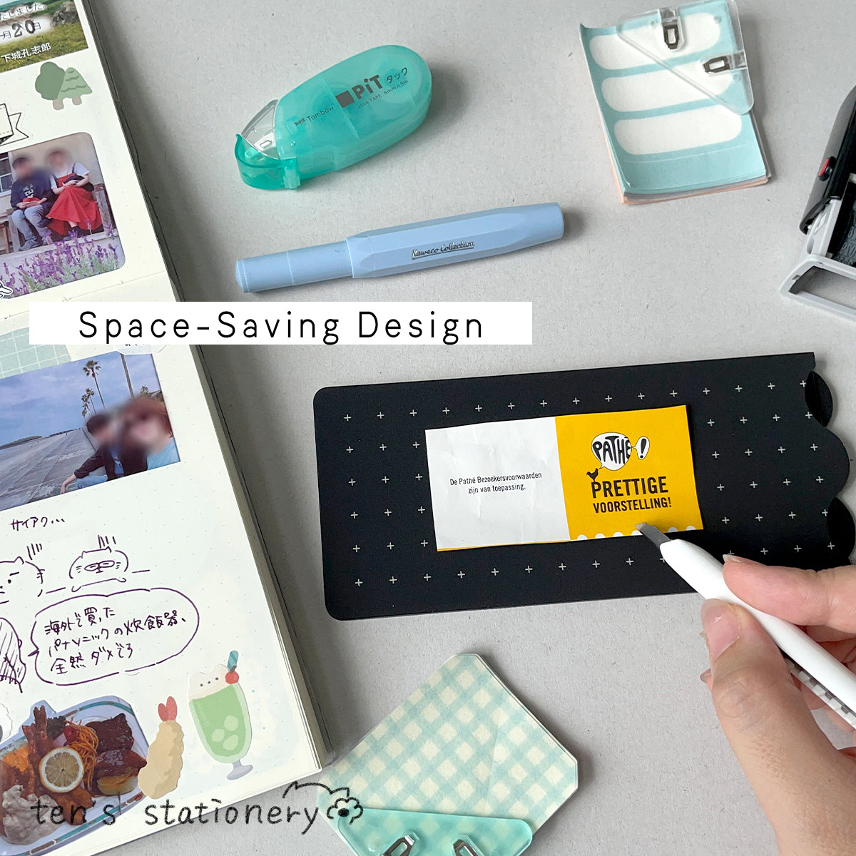 Foldable A4 Slim Cutting Mat for Mobile Use / Nakabayashi