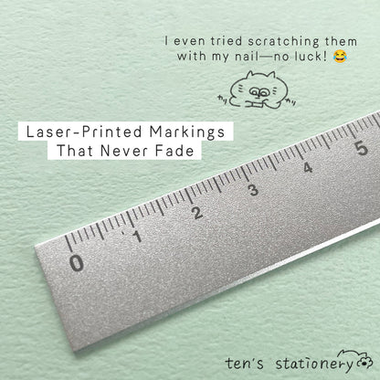HASARULA Clip-On Aluminum Ruler / KUTSUWA