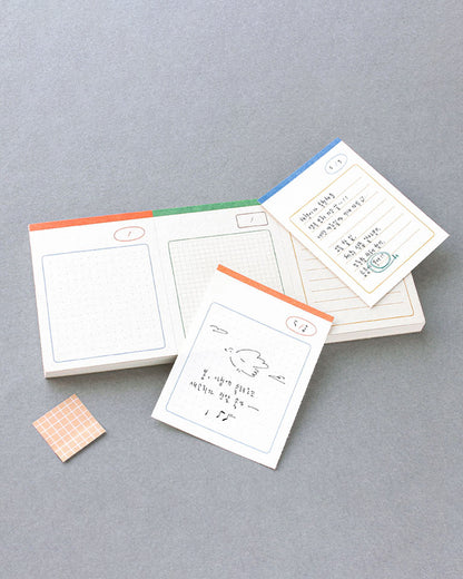 Color Mix Memo Pad (Tear-Off Perforated Memo Pad) / gongjang