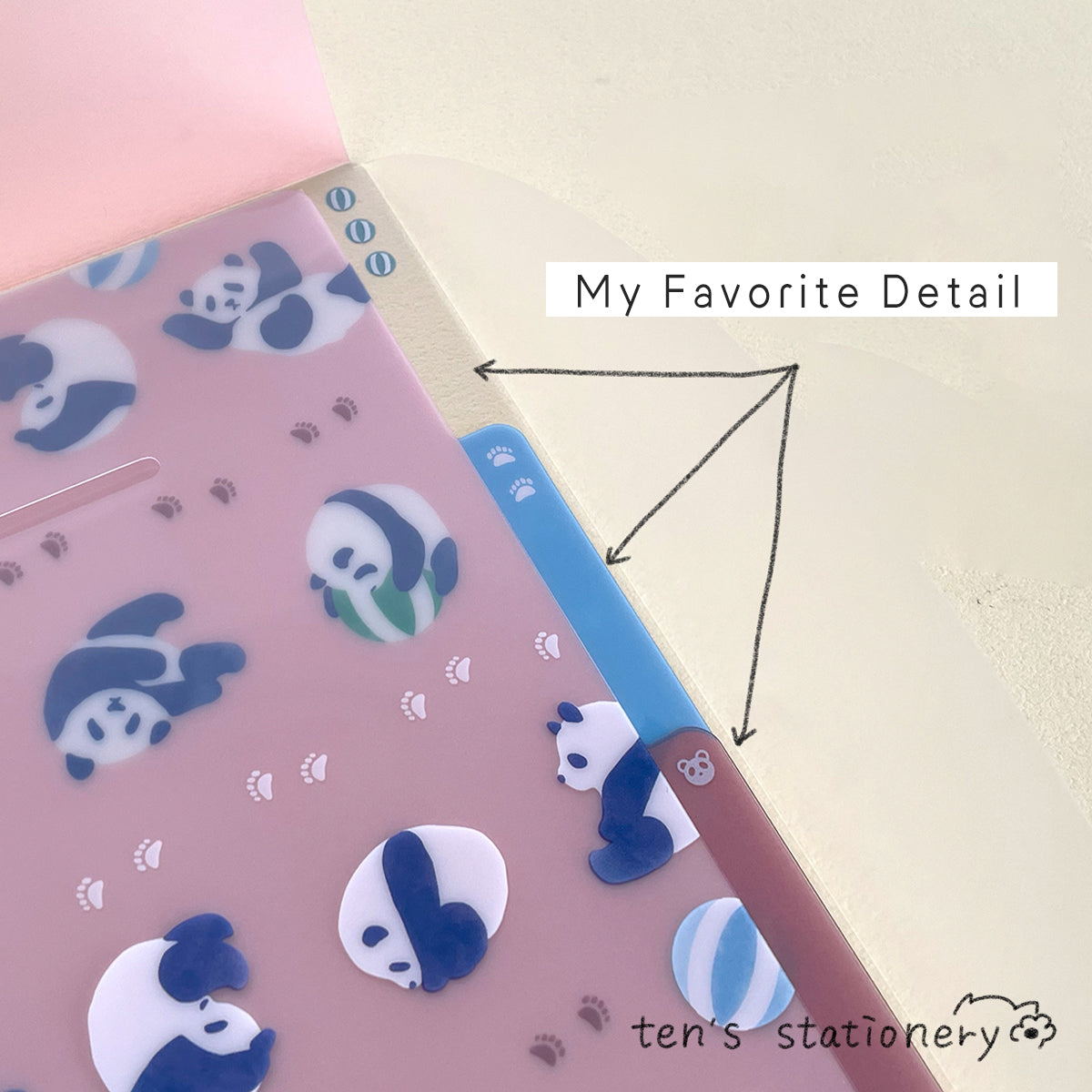 3-pockets document folder with flap (A5slim) / Midori