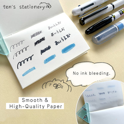 3-Pack MD Paper Notebook Light (A7 size) / Midori