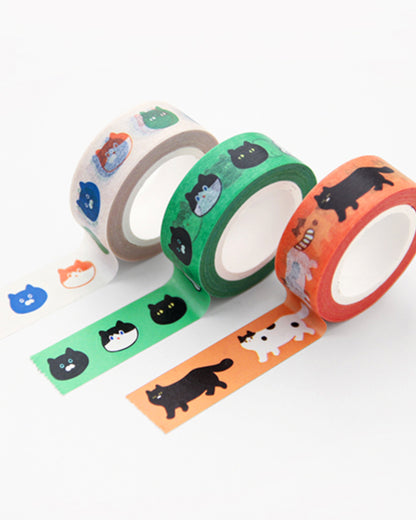 One-third cat masking tape