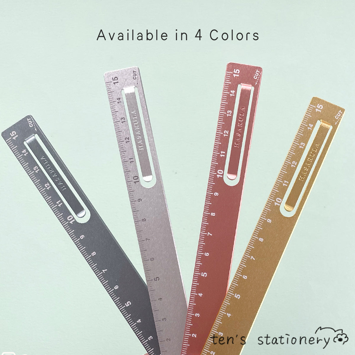 HASARULA Clip-On Aluminum Ruler / KUTSUWA