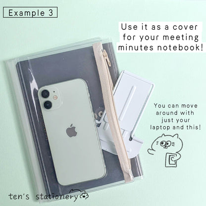 isshoni. Notebook cover with pencase (A5/B6) / Daigo
